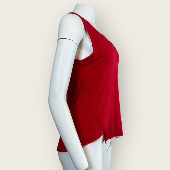 NWT | Bobi Los Angeles | Inset V-Neck Tank | Chili | Medium - Picture 3 of 14